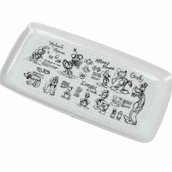 Disney Character Sketchbook Rectangular Plate - Picture 2 of 7